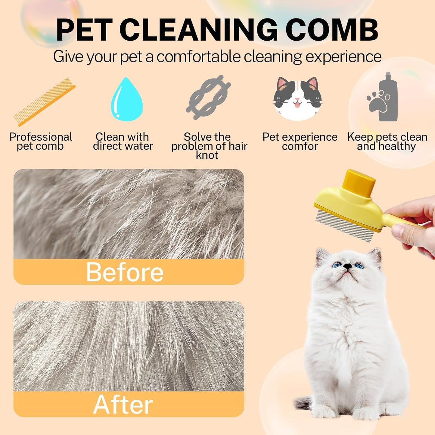 Furshie™ Premium Pet Grooming Comb