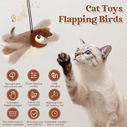Furshie™ Interactive Flapping Bird Cat Toy