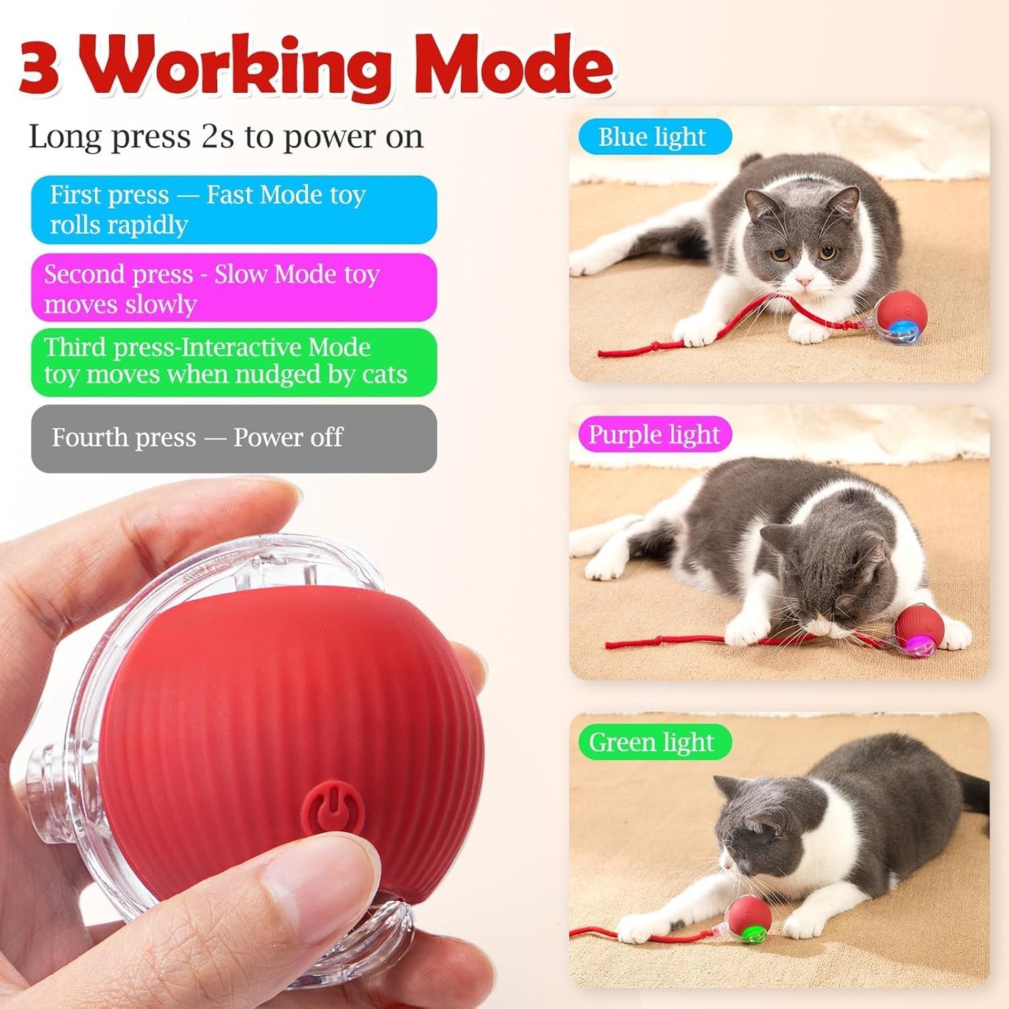 Furshie™ SmartPlay Interactive Ball Toy