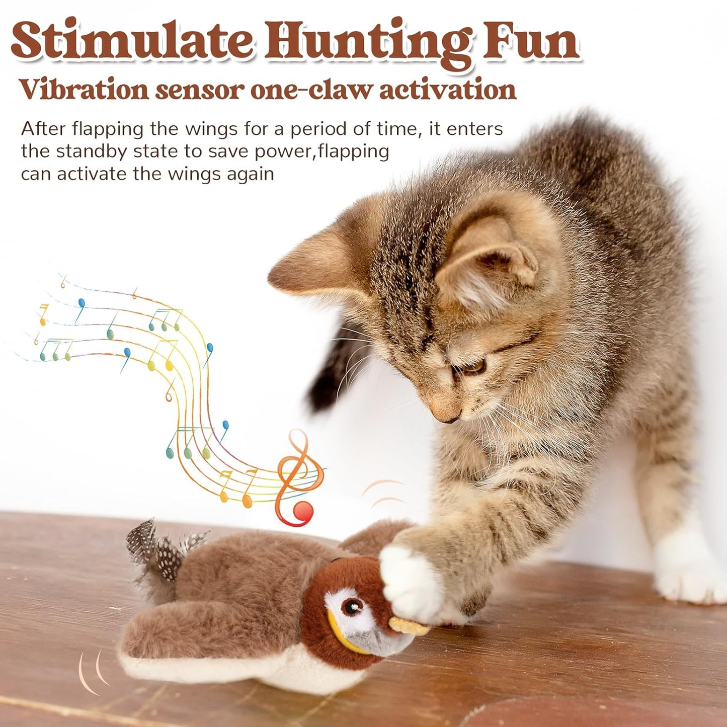 Furshie™ Interactive Flapping Bird Cat Toy
